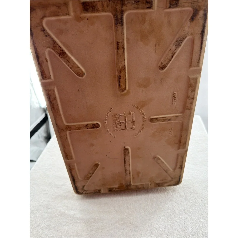Pampered Chef Family Heritage Large Bar Pan 11x17 Stoneware USA #1153 Seasoned